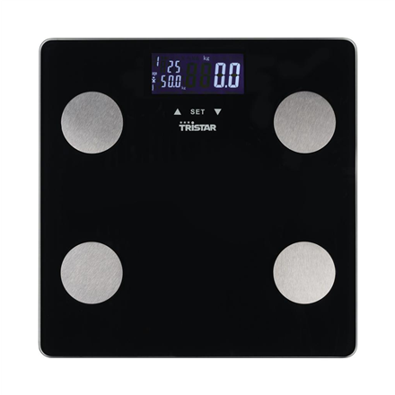 Tristar Personal Scale WG-2442 Maximum weight (capacity) 150 kg Accuracy 100 g Body Mass Index (BMI) measuring Black