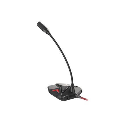 Genesis Radium 100 – USB 2.0 žaidimų mikrofonas, juodas ir raudonas
