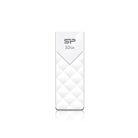 Silicon Power Ultima U03 SP008GBUF2U03V1W – 8 GB USB-A atmintinė, balta