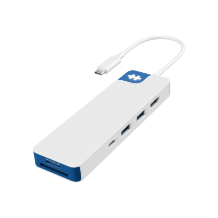 Hyper HyperDrive Flex 8 Port USB-C Hub, White/Blue HD4102BUGL HDMI ports quantity 1