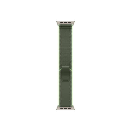Apple (Apple 49mm Green/Neon Trail Loop - S/M - Natural Titanium Finish)