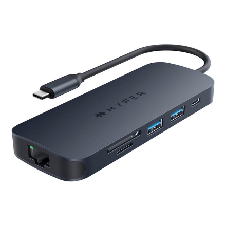 Hyper HyperDrive Next 8 Port USB-C Hub, 140W Ethernet LAN (RJ-45) ports 1 HDMI ports quantity 1