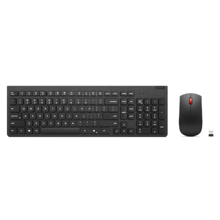 Lenovo Essential Wireless Combo Keyboard & Mouse Gen2 Keyboard and Mouse Set Wireless Mouse included Estonian Black