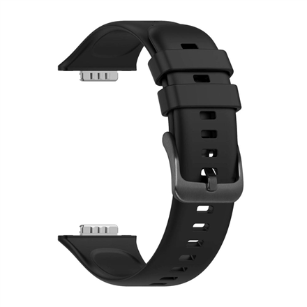 Fixed FIXSSTB-1055-BK silikoninis dirželis, skirtas Huawei Watch Fit 2 / Fit 2 Classic, juodas