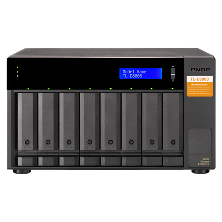 QNAP High-performance desktop SATA 6Gbps JBOD storage enclosure TL-D800S