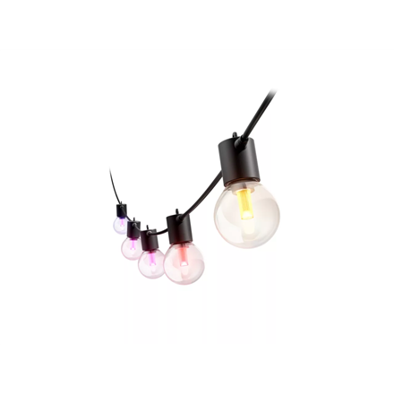 Philips Hue Hue Festavia Globe Outdoor String Lights, 14m Extension 30 W