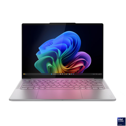 Lenovo Yoga Slim 7 14ILL10 83JX00FQNT – 14 colių OLED WUXGA nešiojamasis kompiuteris, Intel Core Ultra 7 256V, 16 GB LPDDR5X, 512 GB SSD, Intel Arc Graphics 140V, Windows 11 Home, Wi-Fi 802.11be, pilkas