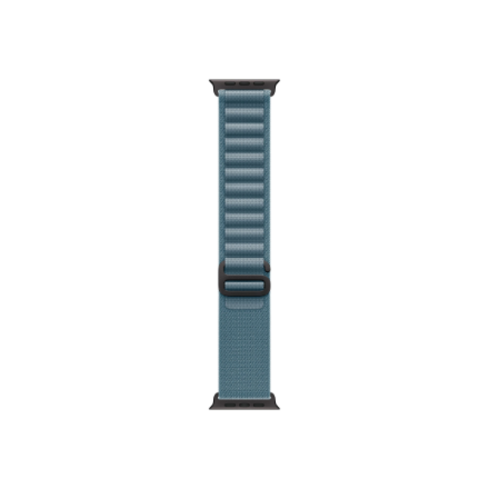 Apple (Apple 49mm Light Blue Alpine Loop - Medium - Black Titanium Finish)