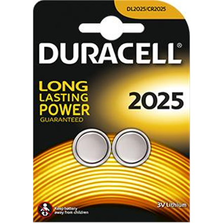 Duracell DL2025 – ličio CR2025 baterijos, 2 vnt.