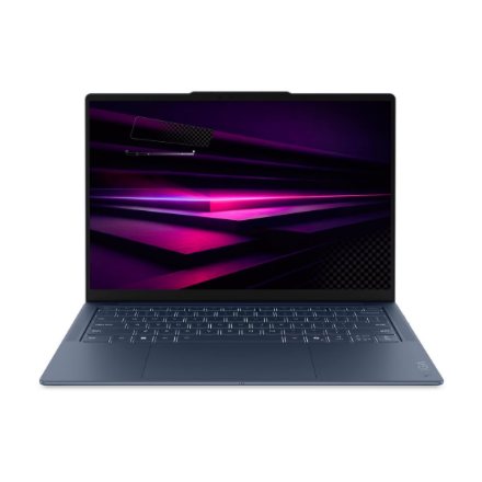 Lenovo Yoga Slim 7 14Q8Y11 83QR0030NT – 14 colių OLED WUXGA nešiojamasis kompiuteris, Snapdragon X2 Plus X2P-42-100, 16 GB LPDDR5X, 512 GB SSD, Qualcomm Adreno, Windows 11 Home, Wi-Fi 802.11be, mėlynas