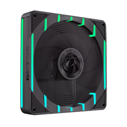 GameMax TORNADO T12 ARGB-R – kompiuterio korpuso ventiliatorius, juodas