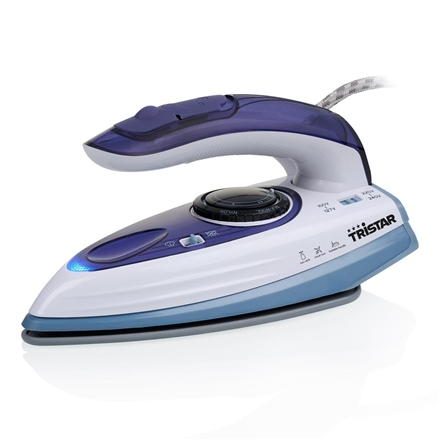 Tristar ST-8152 – дорожный паровой утюг, 1000 W, 60 ml, 15 g/min, цвет — синий