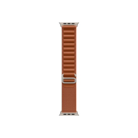 Apple (Apple 49mm Terra Cotta Alpine Loop - Medium - Natural Titanium Finish)