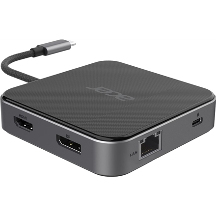 Acer 7-in-1 USB Type-C Dock Ethernet LAN (RJ-45) ports 1 DisplayPorts quantity 1 HDMI ports quantity 1