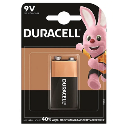 Duracell Basic MN1604 – šarminės 9 V baterijos, 1 vnt.