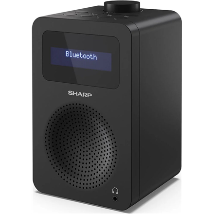 Sharp DR-430(BK) – FM/DAB/DAB+ skaitmeninis radijas su „Bluetooth 5.0“, nakties juodas