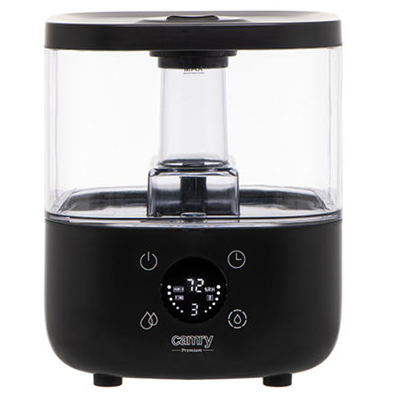 Camry CR 7973b Humidifier 23 W Water tank capacity 5 L Suitable for rooms up to 35 m² Ultrasonic Humidification capacity 100-260 ml/hr Black