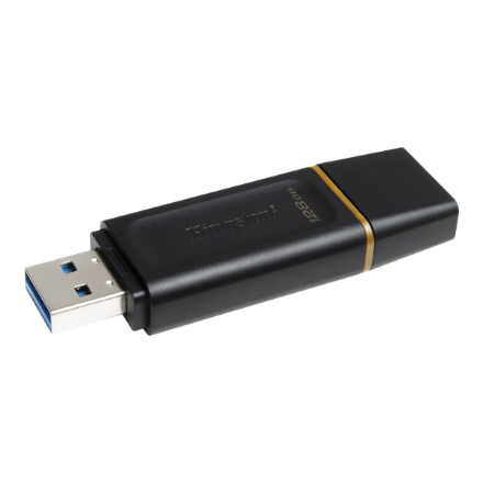 KINGSTON 128GB USB3.2 Gen1 DataTraveler Exodia Juodas + Geltonas