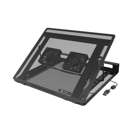 Natec Laptop Cooler Pad, 2 Fans Tern 2 Plus Black