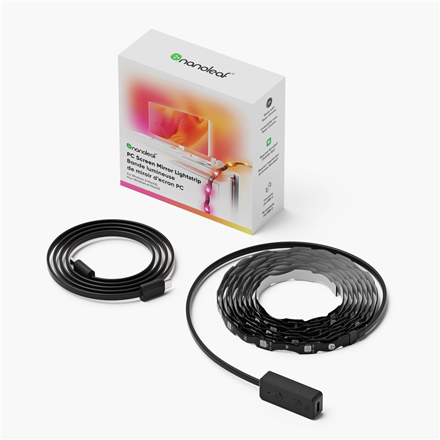 Nanoleaf 4D kompiuterio ekrano atkartojimo USB šviesos juosta, 2,5 m, 10 W, daugiaspalvė RGB