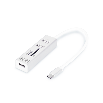 Digitus USB Type-C OTG 3-Port HUB and Card Reader DA-70243