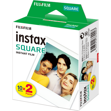 Fujifilm momentinio fotoaparato juostelė Instax Square Glossy (4547410549157) – 20 kadrų, 62 × 62 mm
