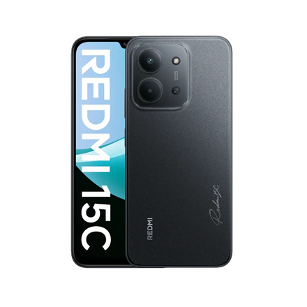 Xiaomi Redmi 15C 4G Midnight Black 6.9 " IPS LCD 720 x 1600 pixels Mediatek Internal RAM 4 GB 128 GB Dual SIM Nano SIM 4G Main camera resolution 50 MP Secondary camera resolution 8 MP Android 13 6000 mAh