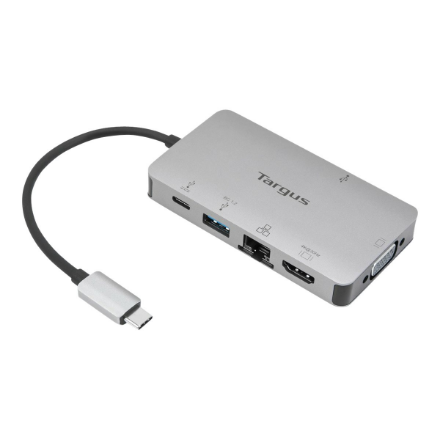 Targus USB-C DP Alt Mode Single Video 4K HDMI/VGA Docking Station with 100W PD Pass-Thru DOCK419EUZ VGA (D-Sub) ports quantity 1 HDMI ports quantity 1