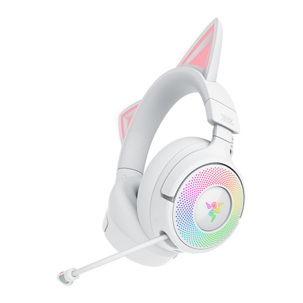 Razer Kraken Kitty V3 Pro RZ04-05170400-R3M1 – wireless Bluetooth over-ear gaming headset with cat ears, white