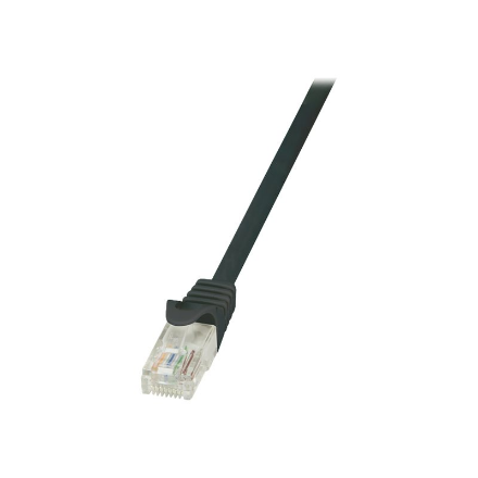 LogiLink CP1053U – Cat 5e U/UTP RJ45 tinklo laidas, 2 m, juodas