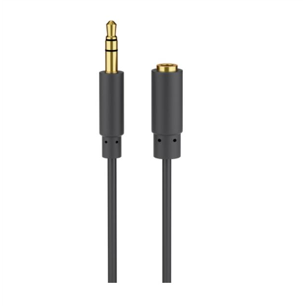 Goobay 97122 – slim 3.5 mm 3-pin AUX headphone extension cable