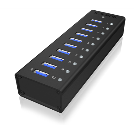 Raidsonic 10 port USB 3.0 Hub Icy Box IB-AC6110