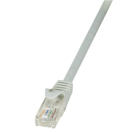 LogiLink CP1022U – Cat 5e U/UTP RJ45 tinklo laidas, 0.5 m, pilkas