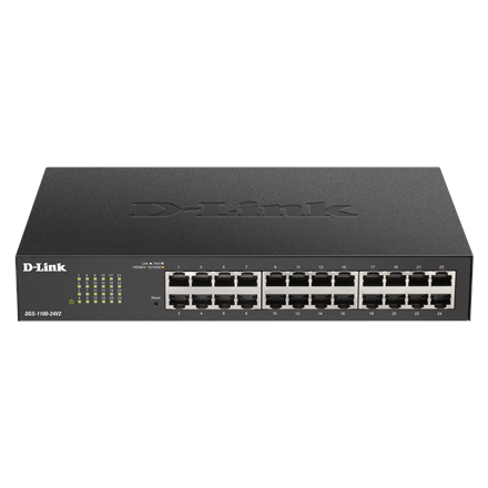 D-Link Smart Switch DGS-1100-24V2 Managed Desktop Gigabit Ethernet (copper) ports quantity 24 Power supply type 100 to 240 V AC, 50 to 60 Hz Internal
