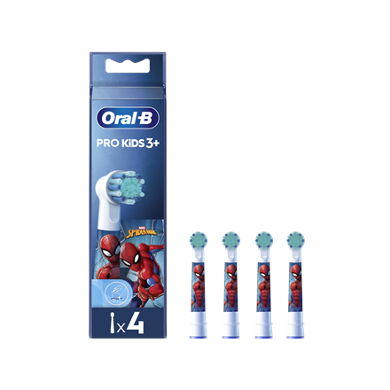 Oral-B EB10 Spider-Man – replacement brush heads, for children, 4 pcs.