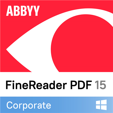 ABBYY FineReader PDF 15 Corporate – vieno naudotojo ESD licencija, 1 metams