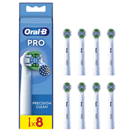 Oral-B EB20RX-8 – Precision Clean replacement brush heads, for adults, 8 pcs., white
