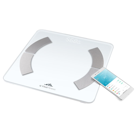 ETA Personal Scale ETA277990000 Vital Fitness Maximum weight (capacity) 180 kg Accuracy 100 g Body Mass Index (BMI) measuring White