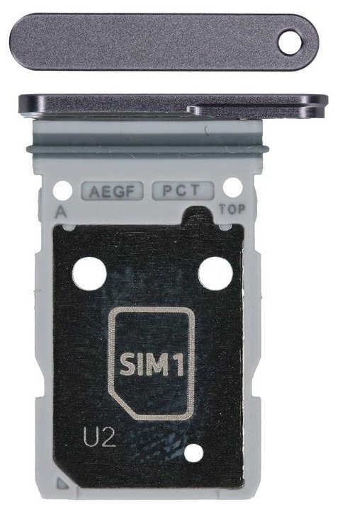 SIM kortelės laikiklis Samsung A576 A57 5G pilkas originalus (service pack)