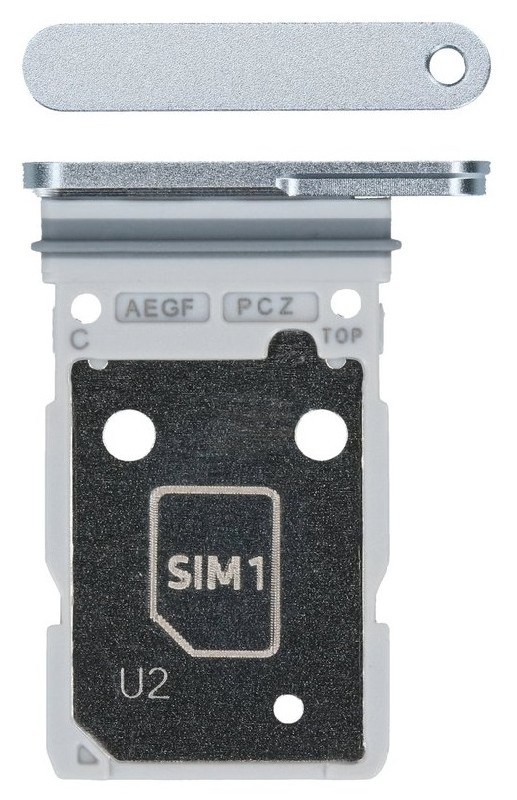 SIM kortelės laikiklis Samsung A576 A57 5G Icyblue originalus (service pack)