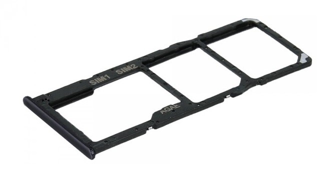 Originalus Samsung A515 A51 2020 SIM kortelės laikiklis, Prism Crush Black spalvos (naudotas, A klasė)
