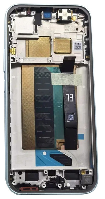 LCD screen Xiaomi 17T 5G with touch screen with frame Blue original (service pack)