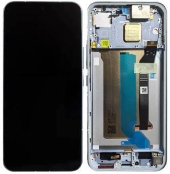 Originalus mėlynas Xiaomi Poco X8 Pro Max 5G ekrano modulis su jutikliniu stiklu ir rėmeliu (serviso pakuotė)
