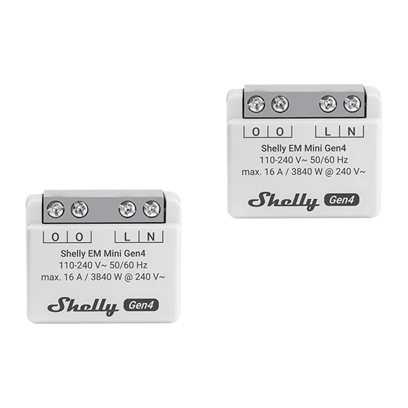 Счётчик электроэнергии SHELLY EM Mini Gen4, 2 шт.