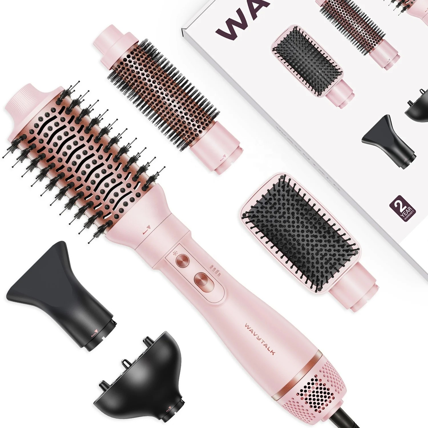 Wavytalk Air Sculpt 5-in-1 plaukų formavimo prietaisas, rožinis