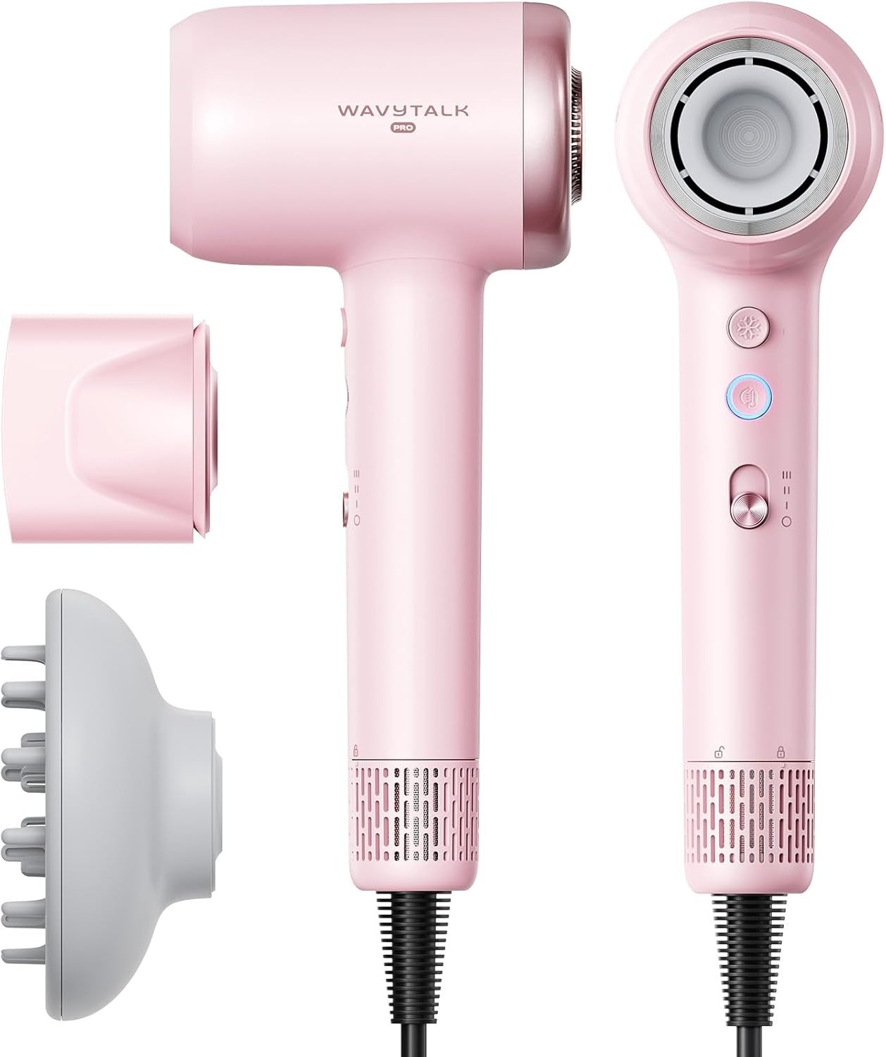 Фен Wavytalk Turblow Pro, розовый
