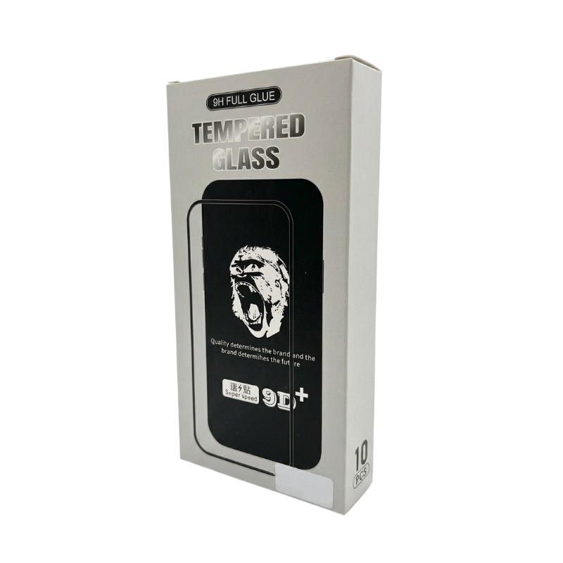 Tempered glass 9D Gorilla Apple iPhone 17 Pro Max black (set of 10)