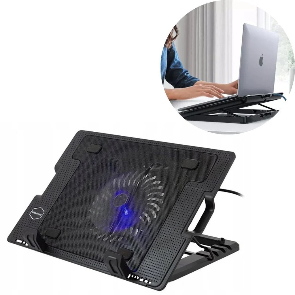 Reach NS0092 Black Laptop Stand with Cooler