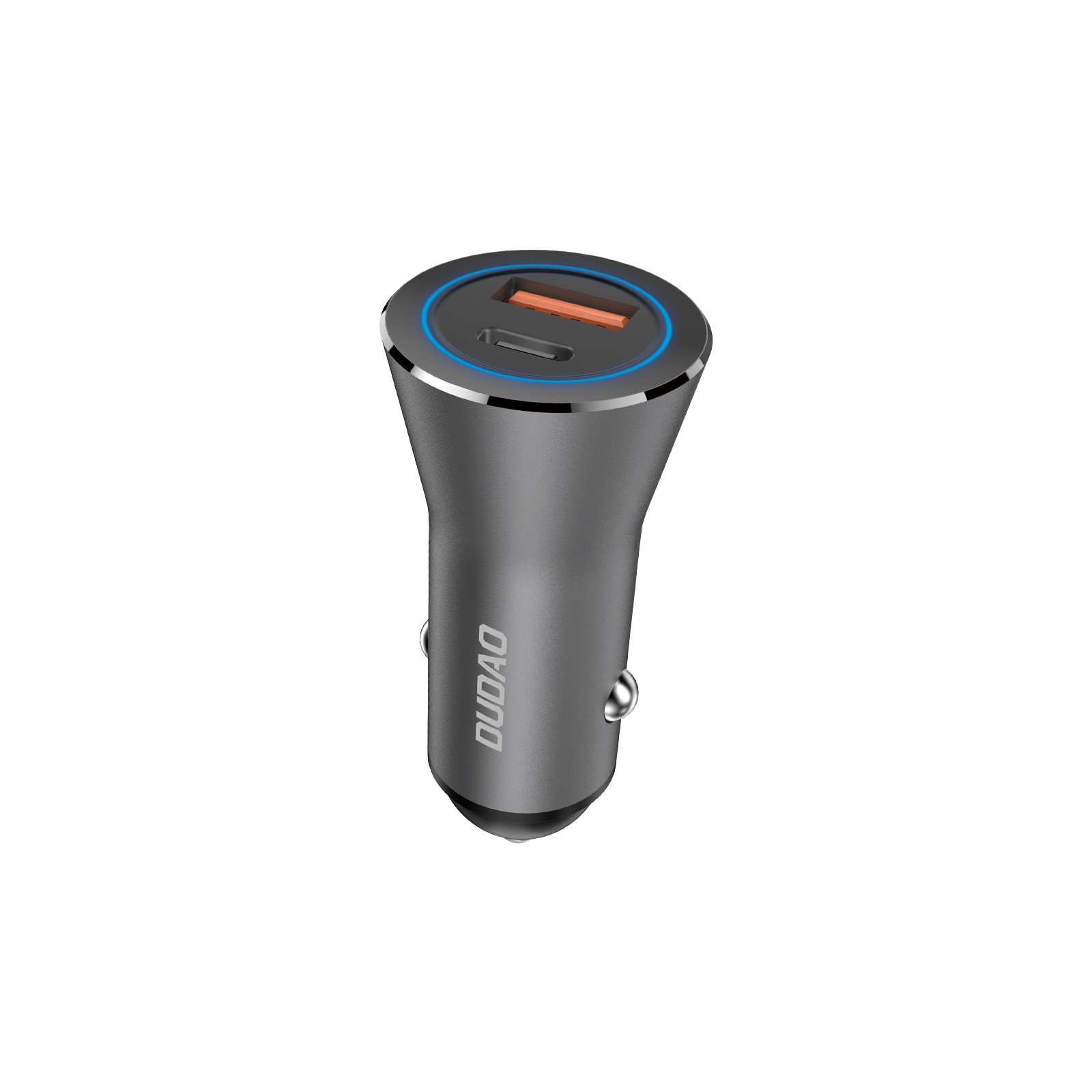 Автомобильное зарядное устройство Dudao R4Max 55 Вт с USB-C / USB-A, серое
