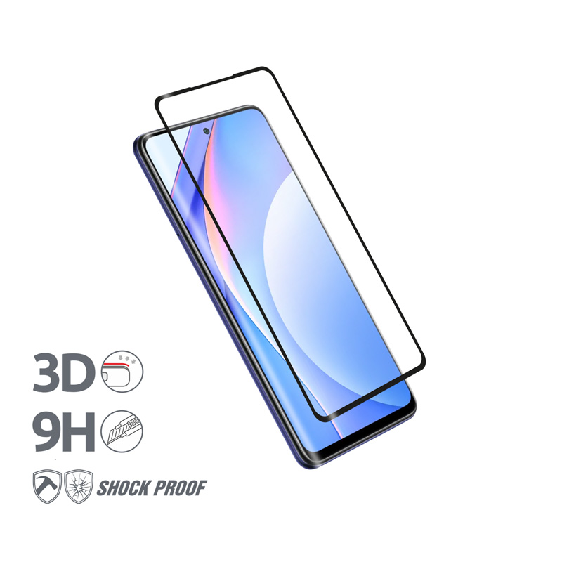 Защитное стекло Crong 3D Armor Glass Full Glue 9H для Xiaomi Mi 10T Lite